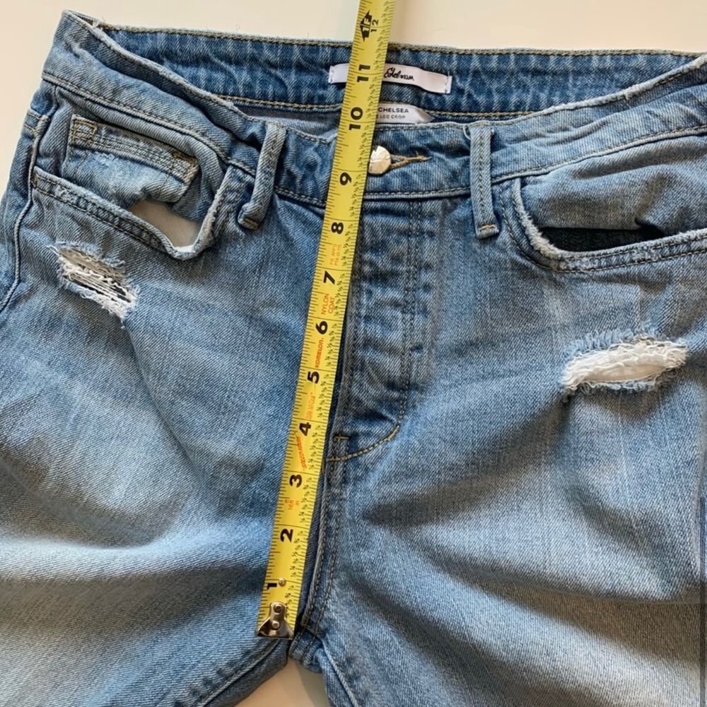 Sam Edelman Chelsea High Rise Wide Leg Crop Denim Jeans - Picture 10 of 12